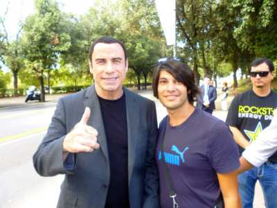 Alessandro con John Travolta